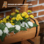 Fioriera da Esterno a Mezza Botte in Legno d'Abete con Design Verticale Rialzato, 45x45x80 cm - immagine 5