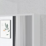 Armadietto Bagno con Specchio, Ripiani e Scaffale Regolabile, Montaggio a Parete, 60x15x76cm, Bianco - immagine 9
