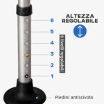 Sedia per doccia per Anziani, Disabili e Donne Incinte Imbottita con forma a U, 54x52x70-82cm, Bianco - immagine 7