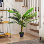 Pianta Artificiale Palma Cycas Alta 123cm per Interno ed Esterno con Vaso Incluso - immagine 7