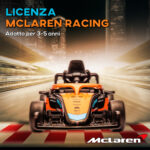 Macchina Elettrica per Bambini 3-5 Anni con Licenza McLaren, Telecomando e Clacson, 115x67x50 cm, Arancione - immagine 4