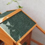 Pollaio da Giardino per 1-2 Galline con Area per Cova, Casetta e Spazio Aperto, in Legno e Metallo, 179x67x115 cm - immagine 8