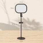 Lampada da Scrivania LED con Supporto per Telefono, 5 Colori di Luce e 10 Luminosità, Nero - immagine 3