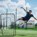Rete da Calcio Rebounder Pieghevole con Bersaglio, Altezza e Angolazione Regolabili, Metallo e PE, 123x73x178,5cm, Nero - immagine 2