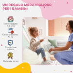 Cavallo a Dondolo per Bambini 18-36 Mesi a Forma di Pecorella con Suoni e Rivestimento Morbido, Grigio - immagine 8