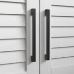 Panca Scarpiera con Ripiano Interno Regolabile su 3 Livelli, in MDF e Simil Lino, 90x36x50 cm, Bianco e Grigio - immagine 8