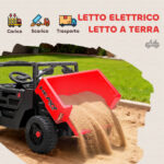 Macchina Elettrica Bambini 12V con Telecomando, Sospensioni, Bagagliaio e Musica, Età 3-8 Anni, Rosso - immagine 5