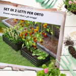 Set di 2 Letti per Orto Rialzato con Fondo Aperto in Acciaio Galvanizzato, 1x60x30cm, Grigio - immagine 4