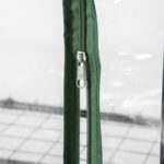 Serra per Piante Verticale con Scaffale a 4 Ripiani in Acciaio e PVC Bianco, 69x50x165cm - immagine 8