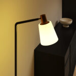 Lampada da Terra LED con Testa Girevole a 350°, Regolazione Temperatura del Colore 30K/40K/65K, Nero - immagine 7