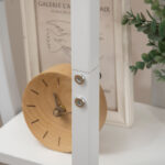 Portafiori a 5 Livelli a Mezzaluna per Interni ed Esterni in MDF e Acciaio, 50x30x160 cm, Bianco - immagine 8