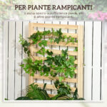 Fioriera con Traliccio per Rampicanti e Fondo Aperto, in Legno di Abete, 230x60x110 cm, color Legno - immagine 4