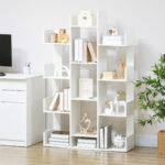 Mobile Libreria ad Albero con 13 Ripiani in Legno Truciolare, 96x30x150cm - immagine 2