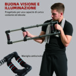 Power Twister a 4 Molle con Resistenza da 10 a 50 kg, in Acciaio Inox, 80x22x5 cm, Nero - immagine 6