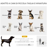Passeggino per Cani Piccoli Pieghevole a 3 Ruote con Copertura Antipioggia e Cestino, Cachi - immagine 4