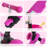 Monopattino 3 Ruote per Bambini Sedile e Maniglione Altezza Regolabile - immagine 7