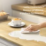 Credenza Moderna con Spazio di Archiviazione, Mobile Buffet con Cassetto, Ripiani Regolabili, Piccola Dispensa da Cucina con Ripiani Porta, Bianco - immagine 8