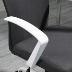 Sedia da Ufficio Ergonomica e Girevole con Altezza Regolabile, 61x61x89-99 cm, Grigio Scuro - immagine 9