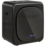 Asciugatrice ad Aria Carico 4kg con Timer e Programma Smart, in Acciaio Inox e ABS, 48x40x56 cm, Nero