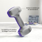Set di Manubri Pesi Fitness da 9 kg con Impugnatura Antiscivolo e Valigetta, Multicolore - immagine 6