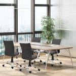 Sedia da Ufficio Ergonomica e Girevole con Altezza Regolabile, 61x61x89-99 cm, Grigio Scuro - immagine 2